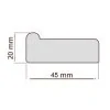 Napínací rám - blindrám, klasický profil - délka 20cm